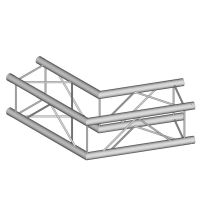 Coltar grinda Duratruss DT 24-C22-L120 , profil rectangular, 120 grade, 0.5 m, D 35mm, aluminiu