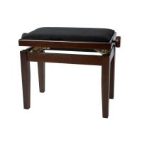 Scaun bancheta pian Gewa Deluxe 130.070 , alun mat, sezut negru, velur