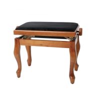 Scaun bancheta pian Gewa Deluxe Classic 130.380 , cires mat, sezut negru, velur