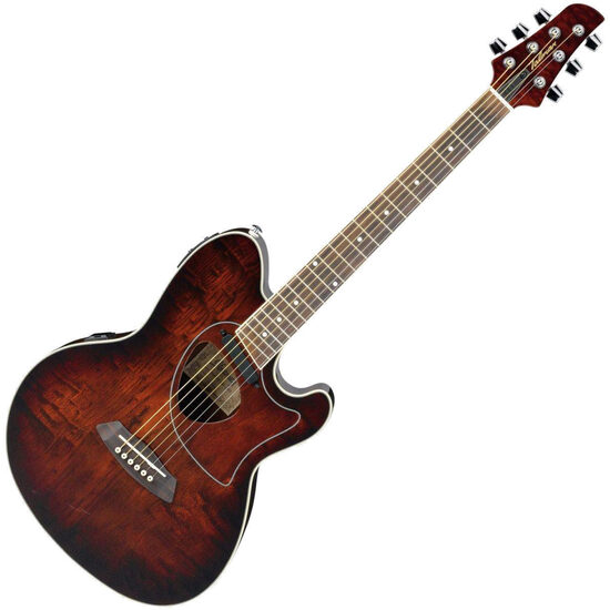 Chitara electro-acustica Ibanez TCM50 VBS vintage brown sunburst