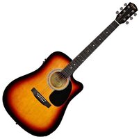 Chitara electro-acustica Squier by Fender SA-105CE SB sunburst