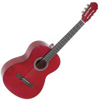 Chitara clasica VGS Basic 4/4 rosu transparent