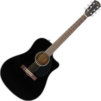 Chitara electro-acustica Fender CD-60SCE BK neagra