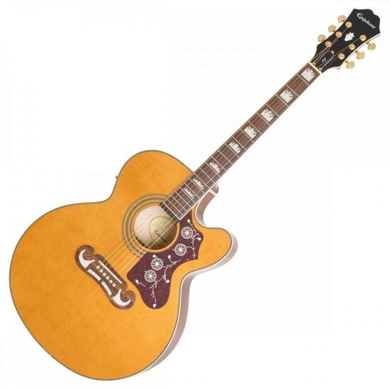 Chitara electro-acustica Epiphone EJ 200 SCE VN vintage natural