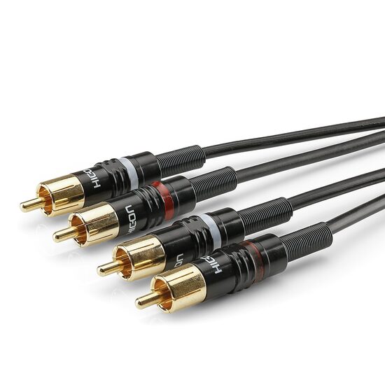 Cablu audio Sommer HBP-C2-0600, 2xRCA>2xRCA 0.6M,Hicon