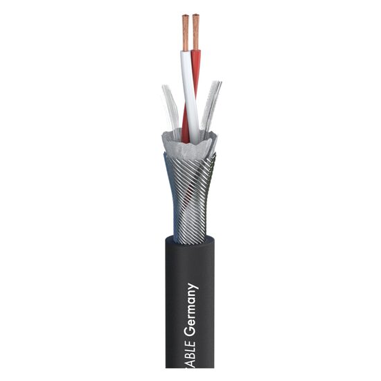 Cablu microfon balansat Sommer Cable Primus 200-0151, 2x0.5mmp, D6.7mm, negru