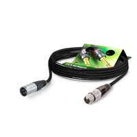 Cablu microfon XLR-XLR 1M Sommer Stage SG01-0100-SW 22 Highflex, 2x0.22 mm2, NEUTRIK