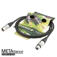Cablu referinta microfon 1M Sommer EMC-QUAD, 4x0.14 mm2 XLR / XLR, NEUTRIK