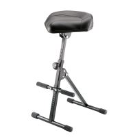 Scaun K&M 14045 , negru, tip sa, cu suport pentru picior, reglabil, piele sintetica