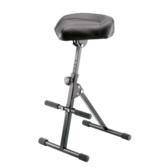 Scaun K&M 14045 , negru, tip sa, cu suport pentru picior, reglabil, piele sintetica