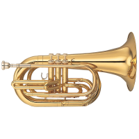Corn bariton Sib Yamaha YBH-301M , fanfara, argint
