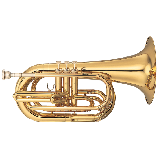 Corn bariton Sib Yamaha YBH-301M , fanfara, argint