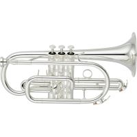 Cornet Sib Yamaha YCR-4330GSII , 2 piese, argintat, cu clopot aurit