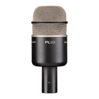 Microfon instrument Electro-Voice PL-33 , toba mare, dinamic, supercardioid