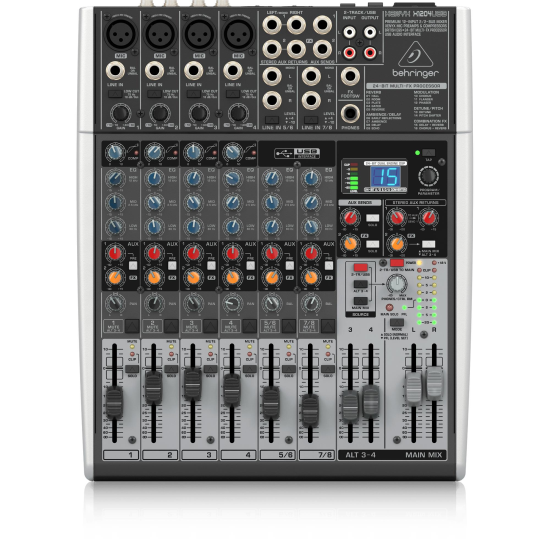 Mixer analogic Behringer X1204USB XENYX , 12 canale, cu procesor 24 biti