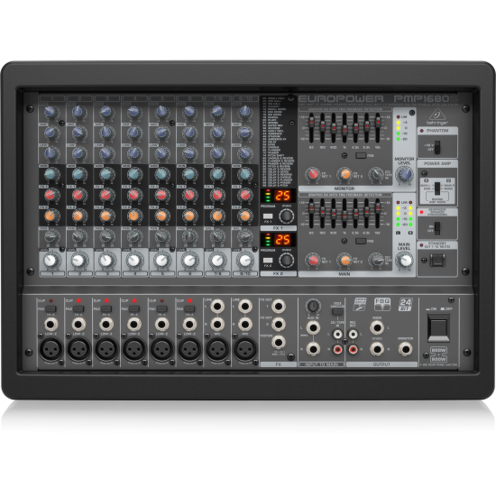 Mixer analogic cu amplificare Behringer PMP1680S , 10 canale, 1600W