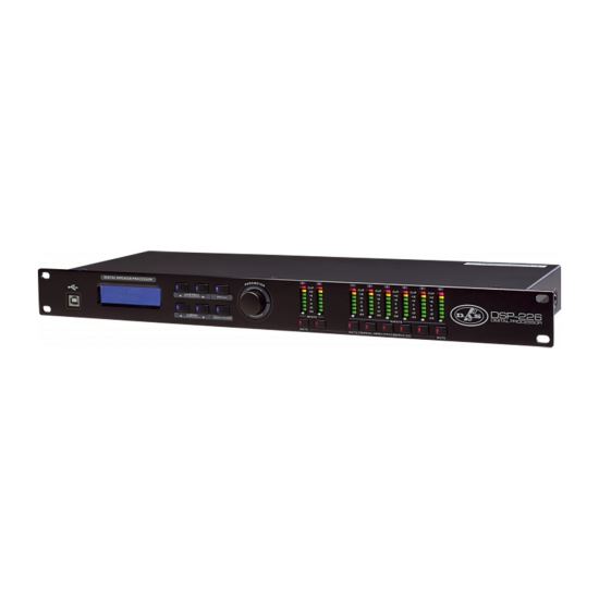 Procesor digital de semnal Das Audio DSP-226 , 2 intrari, 6 iesiri