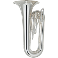 Tuba Sib Yamaha YBB-202MS , fanfara, argintata