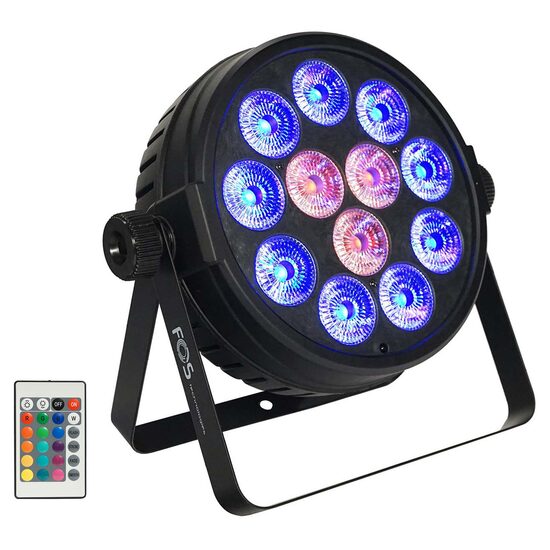 Proiector FOS IQ Par, 12 led-uri RGBW 4 in 1, 12W / led