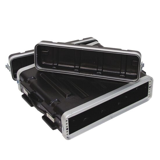 Case rack Plastic Roadinger KR-19 2U, DD, negru
