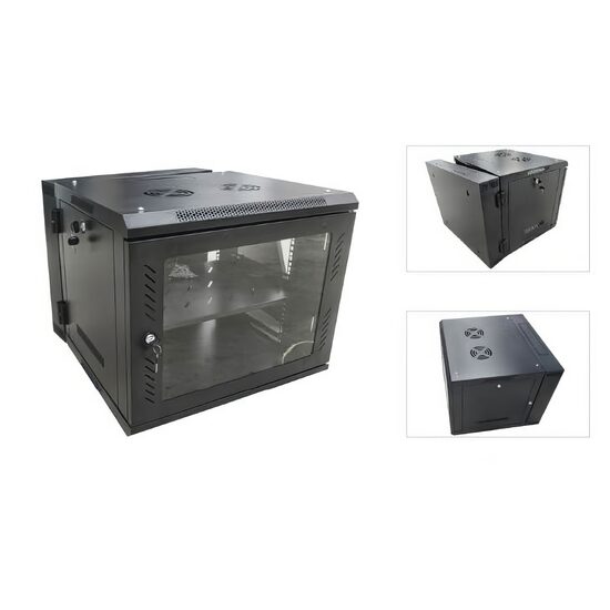 Rack 6U WMZ, usa sticla, montabil pe perete, 600 x 550mm