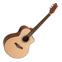 Chitara electro-acustica 4/4 Dimavery STW-90, natur, Western, cut-away