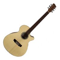 Chitara electro-acustica 4/4 Hora Jumbo Solo Mahon asim. EQ Fishman Slim CTW