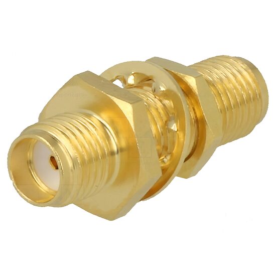 Adaptor SMA mama - SMA mama Amphenol, drept, aurit