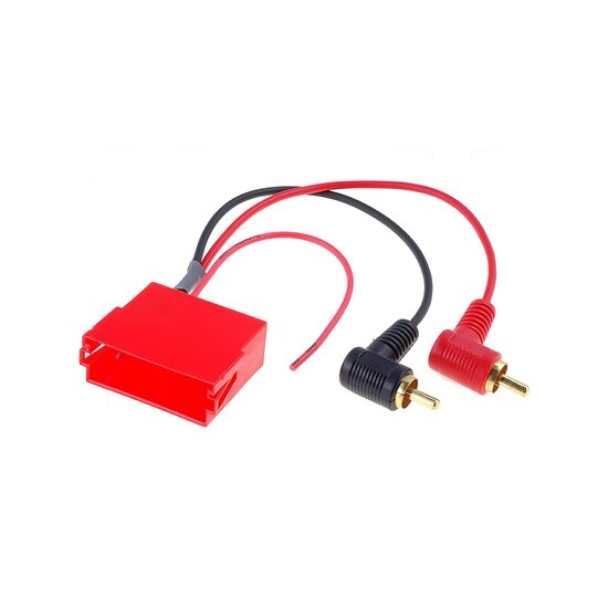 Adaptor soclu ISO mini > mufa 2xRCA, VW/Audi/Skoda