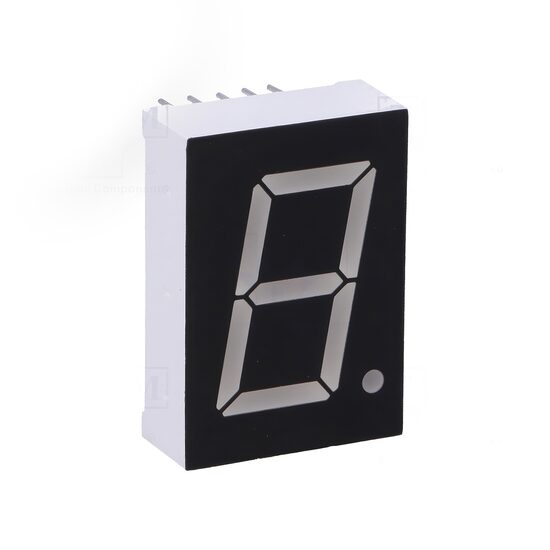 Afisaj LED LSD080BUE-103A, 7 segmente, 20.32mm, 1 semn, rosu