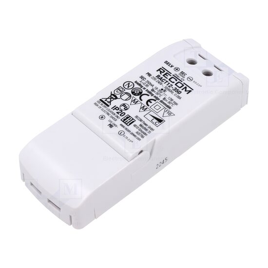 Alimentator pulsatoriu LED 18-35VDC 12W 350mA 198-264VAC
