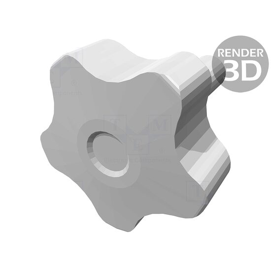 Buton de reglare 40mm,M10,H27mm
