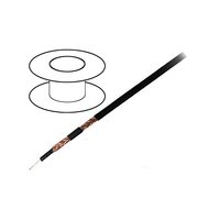 Cablu coaxial RG178, 1x30AWG, PVC, negru ,BELDEN