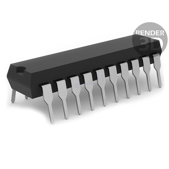 Circuit integrat microcontroler PIC I2C, IrDA, LIN, SPI, UART x2, THT DIP20