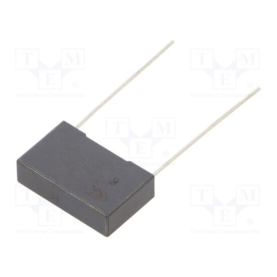 Condensator polipropilena 100nF/310VAC X2, 18x11x5mm, gri