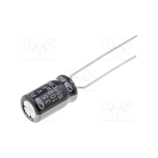Condesantor electrolitic 100uF 35VDC