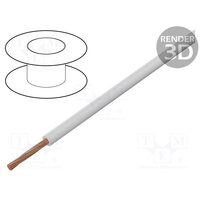 Conductor izolat cupru 1x0.22 FLRY alb