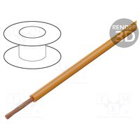 Conductor izolat cupru 1x0.22 FLRY portocaliu