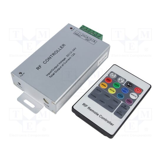 Controller banda led RGB, 12/24VDC 12A, 3 canale