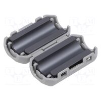Ferita, doua piese, pe cablu rotund 35x28x9mm gri