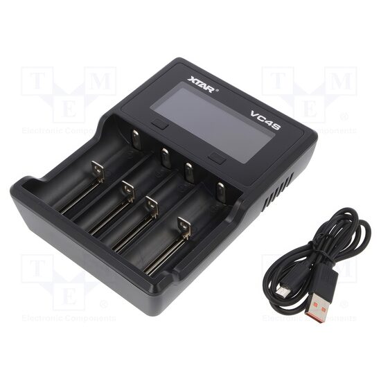 Incarcator acumulatori 18650 XTAR VC4SL , microprocesor, Li-lon, Ni-MH 1.2/3.6/3.7, 5Vdc