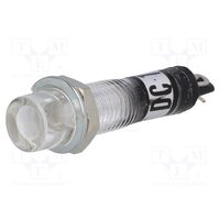 Lampa de control cu neon concav NI-2FWH 12V, alb