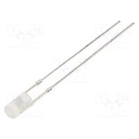 LED 12V 3mm alb 1120mcd 140 grade