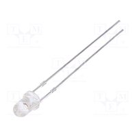 LED 3mm galben 15000-20000mcd 30 grade convex