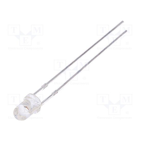 LED 3mm galben 15000-20000mcd 30 grade convex