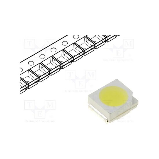LED SMD alb rece 3528 PLCC2 2100-2400mcd 6000K