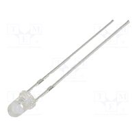 LED UV 30gr 20mA 114mW 360-370nm 3-3.8V THT