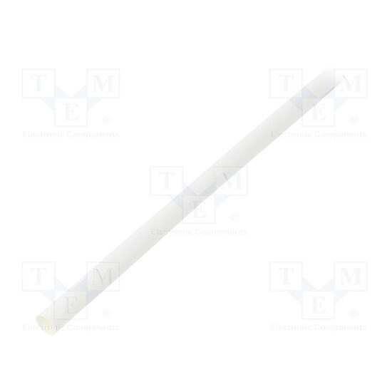 Manson tub termocontractibil fara adeziv 3:1 6mm L=1.2m, alb