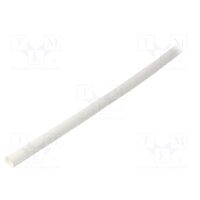 Manson tub termocontractibil fara adeziv 3:1 9mm L=1.2m, alb