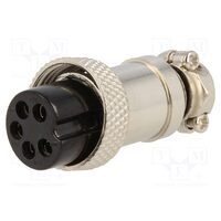 Mufa microfon 5P mama , alimentare CB, pe cablu
